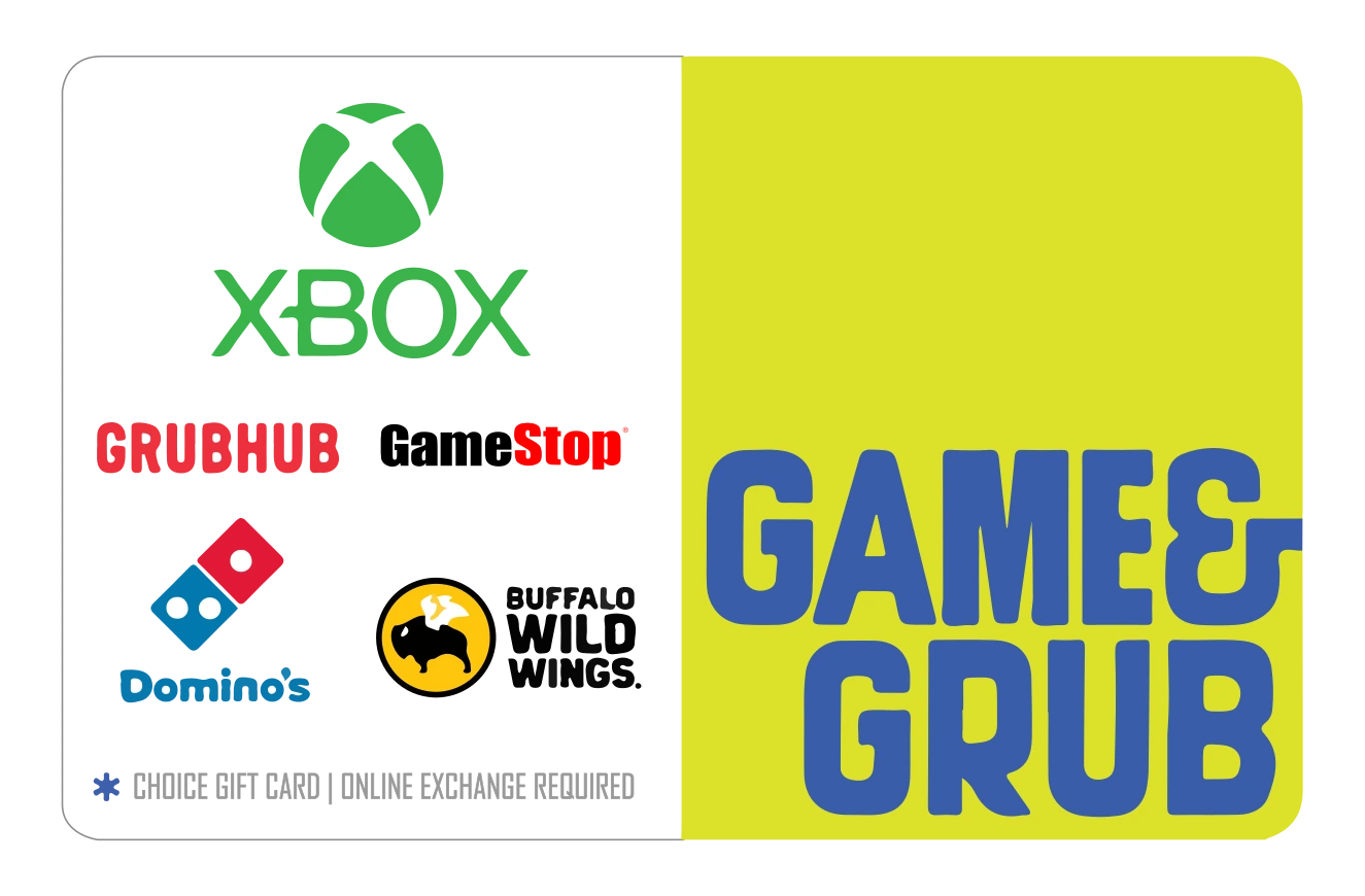 Game and Grub gift card