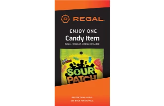 Regal Candy Voucher gift card